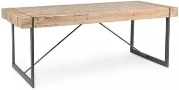 Bizzotto Garrett Esstisch Tannenholz, rechteckig, 200x90cm (Garrett)