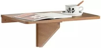 SoBuy FWT03 Wandklapptisch, Holzwerkstoff, vintagebraun (FWT03-PF)