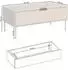 Selsey Vena Couchtisch mit Schublade, kaschmir, 100x50cm