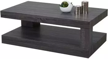 MCW MCW-A32 Couchtisch Holzwerkstoff, Mooreiche, 110x40x60cm (MCW-A32)
