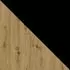 Mirjan24 Alba II M Esstisch Holz, Eiche Artisan/Schwarz, 80x140cm