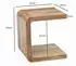 Wohnling Beistelltisch C-Form Akazien-Massivholz 45cm (WL7.783)