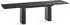 WFL GROUP Riven Esstisch ausziehbar, schwarz Marmor, 200–296x90cm (800001651878)