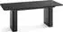 WFL GROUP Riven Esstisch ausziehbar, schwarz Marmor, 200–296x90cm (800001651878)