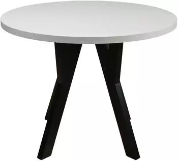 Selsey Osenness ausziehbarer Esstisch, rund, greige, schwarze Beine, 100–180cm (Osenness)