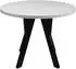 Selsey Osenness ausziehbarer Esstisch, rund, greige, schwarze Beine, 100–180cm (Osenness)