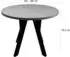 Selsey Osenness ausziehbarer Esstisch, rund, greige, schwarze Beine, 100–180cm (Osenness)
