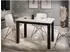 WFL GROUP Arden Esstisch rechteckig 100x60cm, grau-beige, schwarze Massivholzbeine (800001307090)