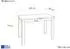 WFL GROUP Arden Esstisch rechteckig 100x60cm, grau-beige, schwarze Massivholzbeine (800001307090)