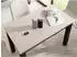 WFL GROUP Arden Esstisch rechteckig 100x60cm, grau-beige, schwarze Massivholzbeine (800001307090)