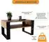 CraftPAK Couchtisch mit Ablagefläche, Holzwerkstoff, nussbaumfarben/schwarz, 92x53,6x45cm