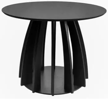 Selsey Diciffy runder Esstisch, schwarz, &Oslash;100cm