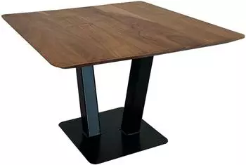 Wohnling Couchtisch quadratisch Akazie Massivholz Industrial 60x60x40cm (WL7.012)