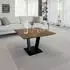 Wohnling Couchtisch quadratisch Akazie Massivholz Industrial 60x60x40cm (WL7.012)
