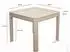 Finebuy Esstisch Massivholz Mango 80x80cm white wash (FB117839)