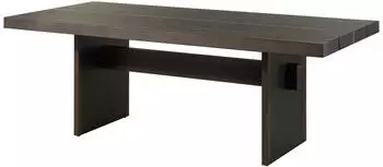 Massivmoebel24 BEAMS Esstisch Eiche 213x100x76cm dunkelbraun lackiert (48-110-716-0080)