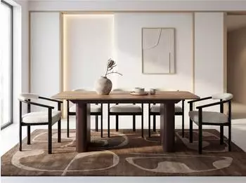 WFL GROUP Riven Esstisch ausziehbar, Eiche Wotan, 180–280cm (800001751735)
