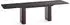 WFL GROUP Riven Esstisch ausziehbar, schwarz Marmor, Kupfer-Metallgestell, 180–280cm (800001751699)