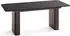 WFL GROUP Riven Esstisch ausziehbar, schwarz Marmor, Kupfer-Metallgestell, 180–280cm (800001751699)