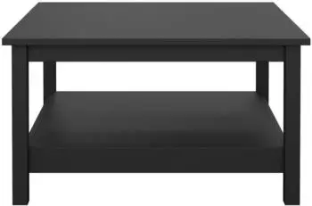 ebuy24 Madrid Couchtisch mit Ablage, schwarz matt (07-79667gmgm)