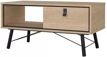 ebuy24 Ry Couchtisch 1 Schublade, Eiche Dekor, 102x50x49cm (07-86009Phlhl)