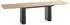 WFL GROUP Riven ausziehbarer Esstisch, rechteckig, Eiche Wotan, Metallgestell 200–300x90cm (800001651888)