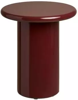 ebuy24 Sanna Beistelltisch rund, bordeaux, Ø45cm, H50cm