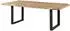 Massivmoebel24 Freeform 5 Baumkantentisch Mango 240x100x77cm beige / U-Beine anthrazit (09-114-844-4206)