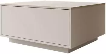 Mirjan24 Bavro Couchtisch mit Klappe, sandbeige, Travertin-Optik (Bavro)