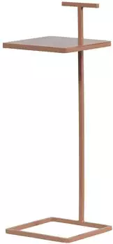 Woood Toste Beistelltisch Metall, quadratisch, altrosa (22x64x22cm)