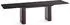 WFL GROUP Riven ausziehbarer Esstisch rechteckig, schwarz, 180–280cm (800001751705)