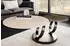 Riess-Ambiente Dancing Rings Couchtisch rund, drehbar, Travertin-Keramik, rost/schwarz (46316)