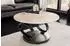 Riess-Ambiente Dancing Rings Couchtisch rund, drehbar, Travertin-Keramik, rost/schwarz (46316)
