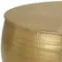 WOMO-DESIGN Durban Couchtisch rund, Aluminium, gold, Hammerschlag-Optik (490000194)