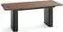WFL GROUP Riven ausziehbarer Esstisch, rechteckig, walnuss, Metallgestell, 200–300cm (800001651874)