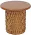 MCW Beistelltisch P15, Mahagoniholz Rattan, rund Ø44cm (100084)