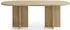 WFL GROUP Aster ovaler Esstisch 204x90x75cm, Holzwerkstoff, Cremona Eiche (800001652062)