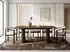 WFL GROUP Riven Esstisch ausziehbar, Eiche braun rustikal, 200–300x90cm (800001751720)