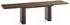 WFL GROUP Riven Esstisch ausziehbar, Eiche braun rustikal, 200–300x90cm (800001751720)