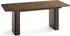 WFL GROUP Riven Esstisch ausziehbar, Eiche braun rustikal, 200–300x90cm (800001751720)