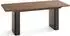 WFL GROUP Riven ausziehbarer Esstisch, rechteckig, Walnuss braun, 200–300x90cm (800001751712)