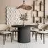 Lookway OVI Esstisch rund, schwarz, geriffelt (800001752391)