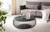 SalesFever Couchtisch rund, Metall/Glas, schwarz, Ø 86cm (368343)