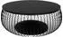 SalesFever Couchtisch rund, Metall/Glas, schwarz, Ø 86cm (368343)