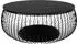 SalesFever Couchtisch rund, Metall/Glas, schwarz, Ø 86cm (368343)