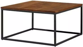 Massivmoebel24 Lounge Collection Couchtisch Wildeiche 80x80x43cm natur ge&ouml;lt (09-200-960-0008)