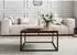 Massivmoebel24 Lounge Collection Couchtisch Wildeiche 80x80x43cm natur geölt (09-200-960-0008)