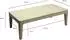 Wohnling Couchtisch Mangoholz massiv, weiß, 120x60x40cm (WL7.587)