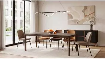 WFL GROUP Elan Esstisch ausziehbar, Eiche braun, 180&ndash;270x90cm (800001752557)