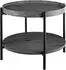 CLP Corbitan Couchtisch rund, 2 Ebenen, grau, Ø50cm (326747)